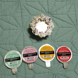 B&BW Car Fragrance holder & 4 refills